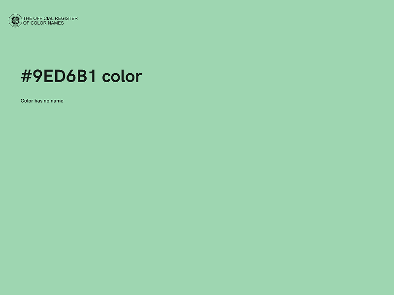 #9ED6B1 color image