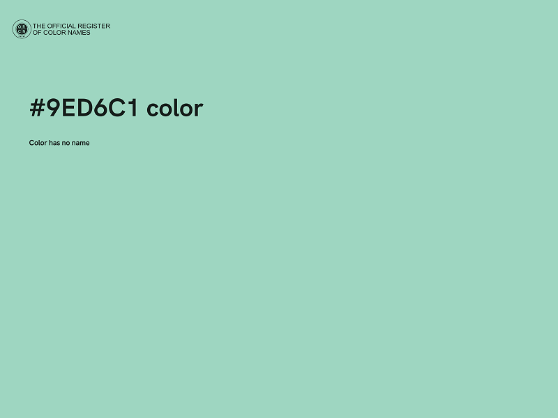 #9ED6C1 color image