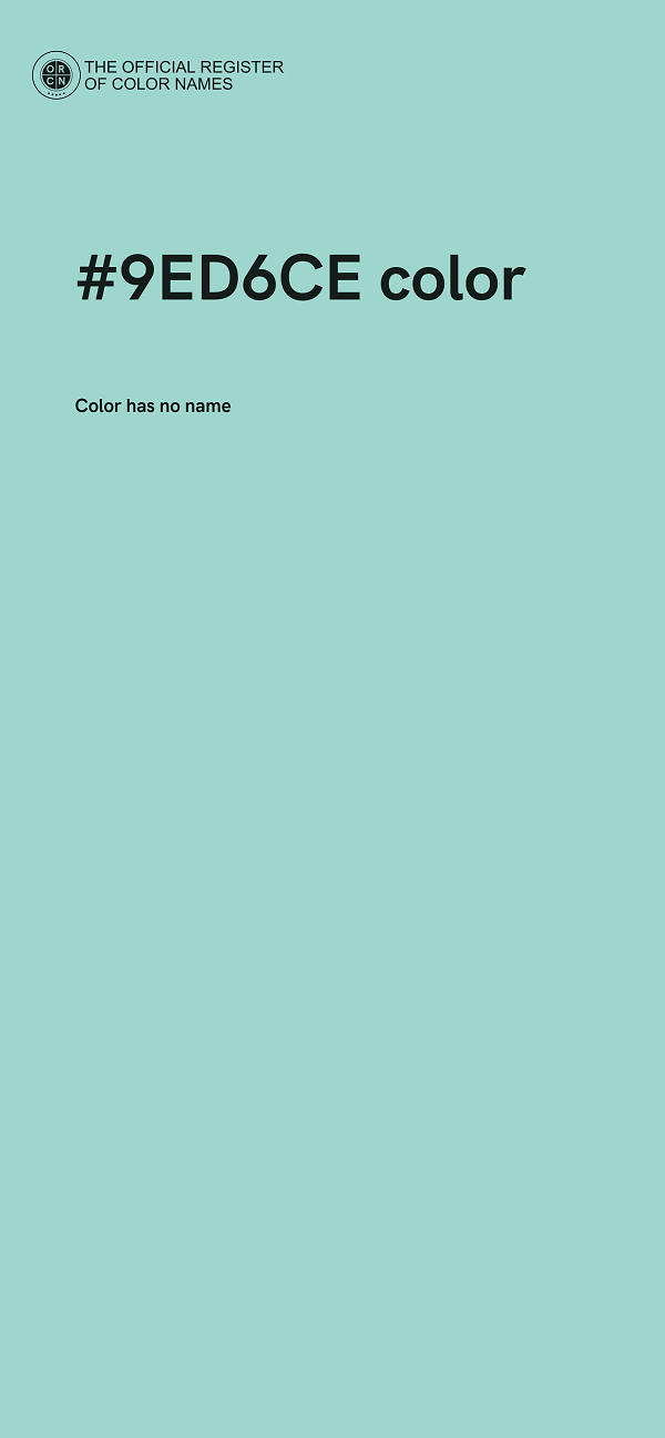 #9ED6CE color image