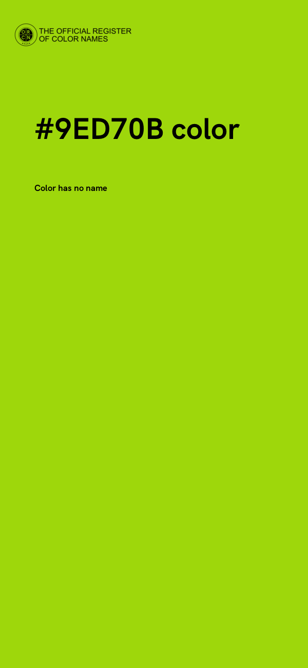 #9ED70B color image