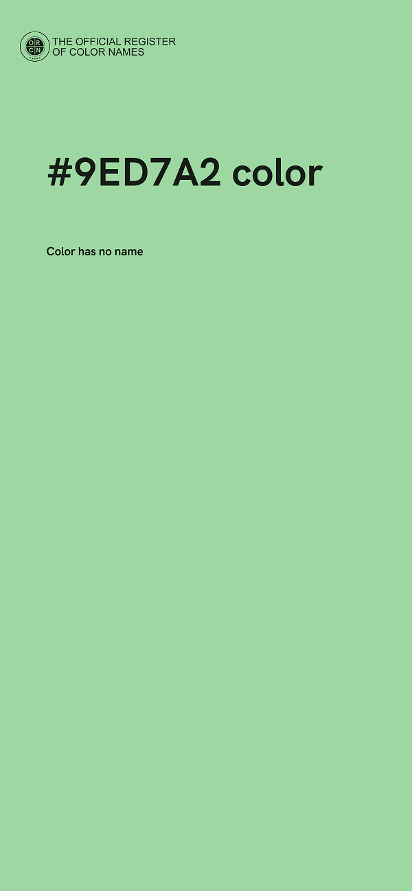#9ED7A2 color image