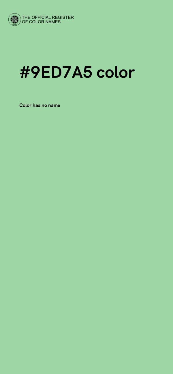 #9ED7A5 color image