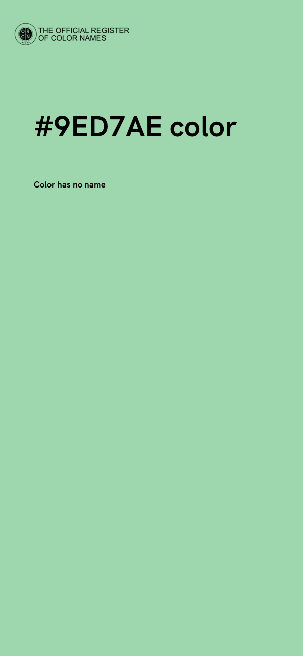 #9ED7AE color image