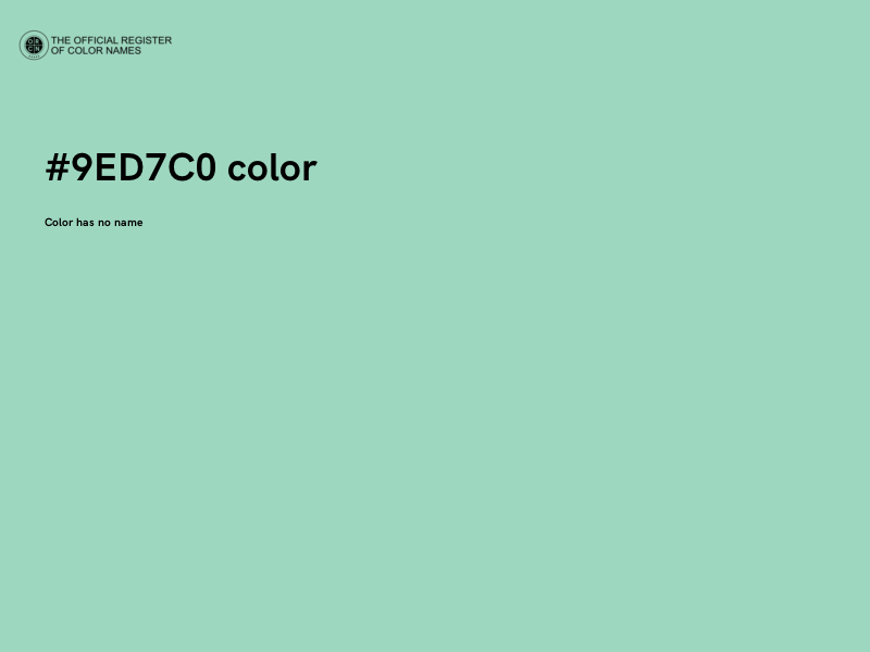 #9ED7C0 color image