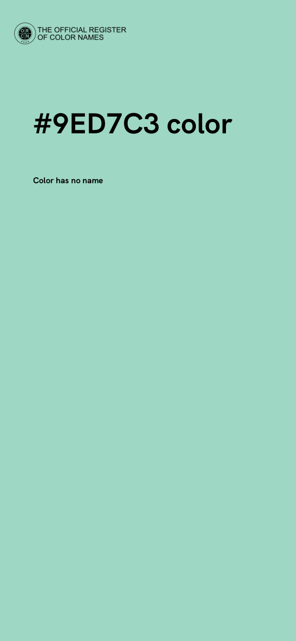 #9ED7C3 color image