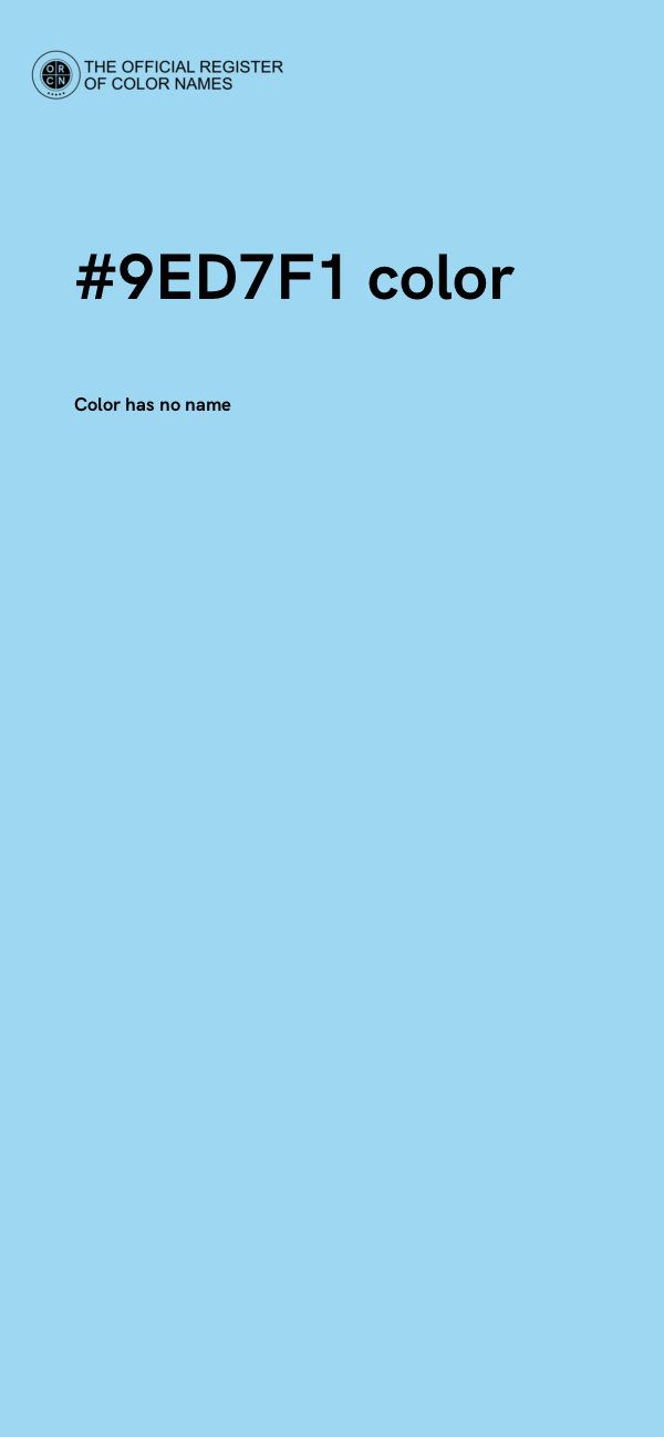 #9ED7F1 color image