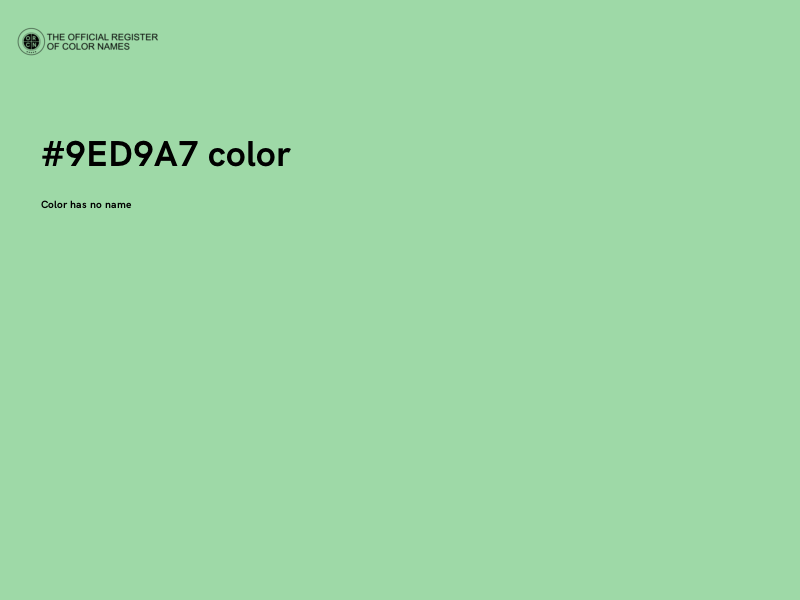 #9ED9A7 color image