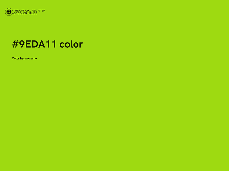 #9EDA11 color image