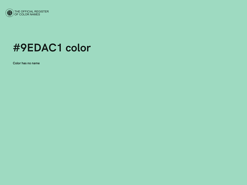 #9EDAC1 color image