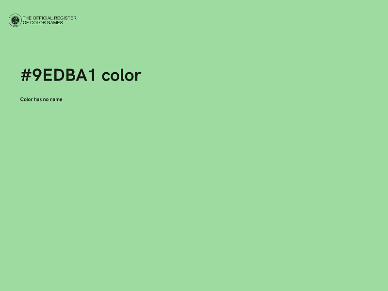 #9EDBA1 color image