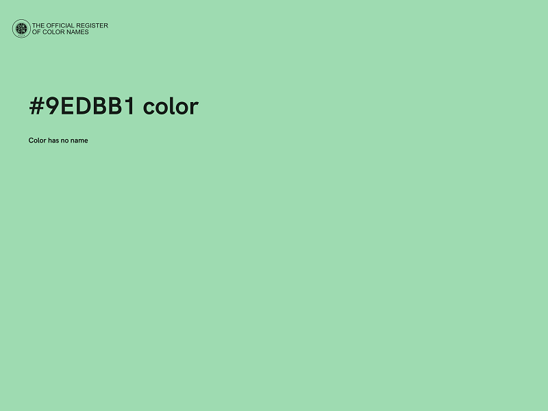 #9EDBB1 color image