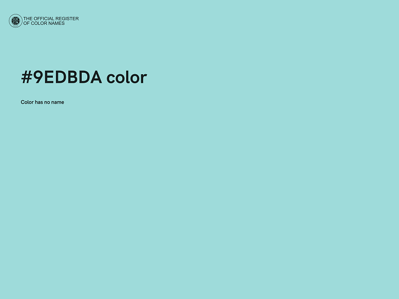 #9EDBDA color image
