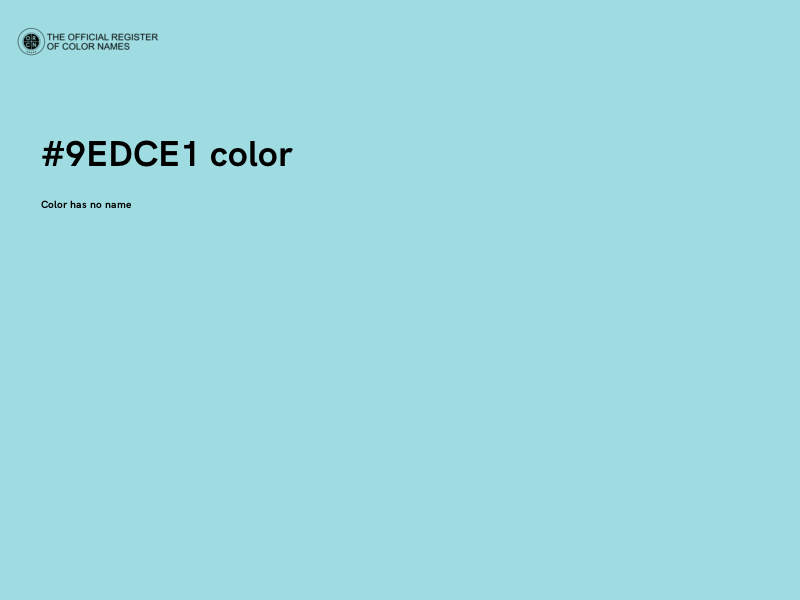 #9EDCE1 color image