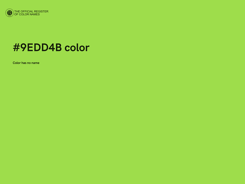 #9EDD4B color image