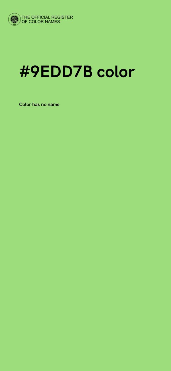 #9EDD7B color image