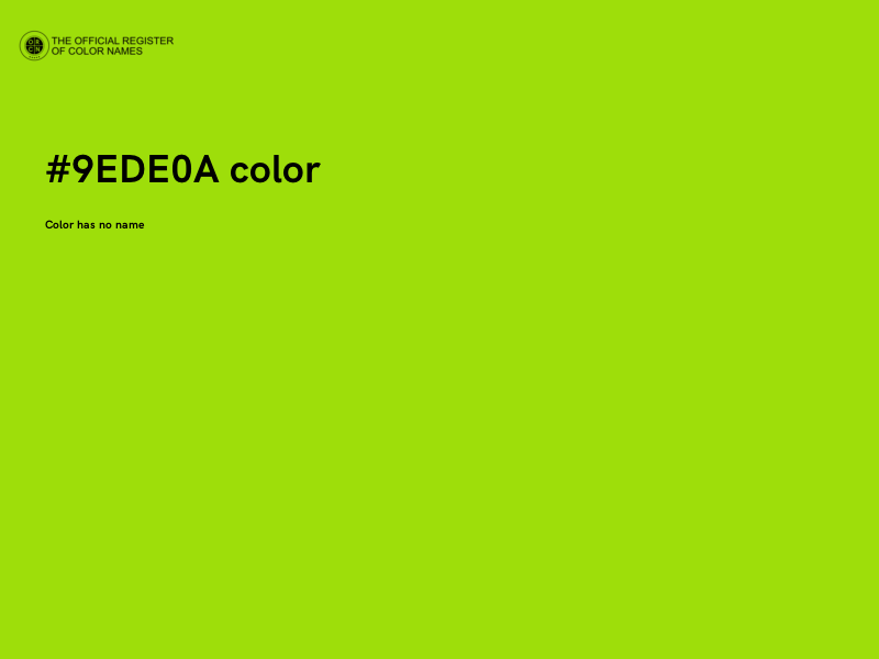 #9EDE0A color image