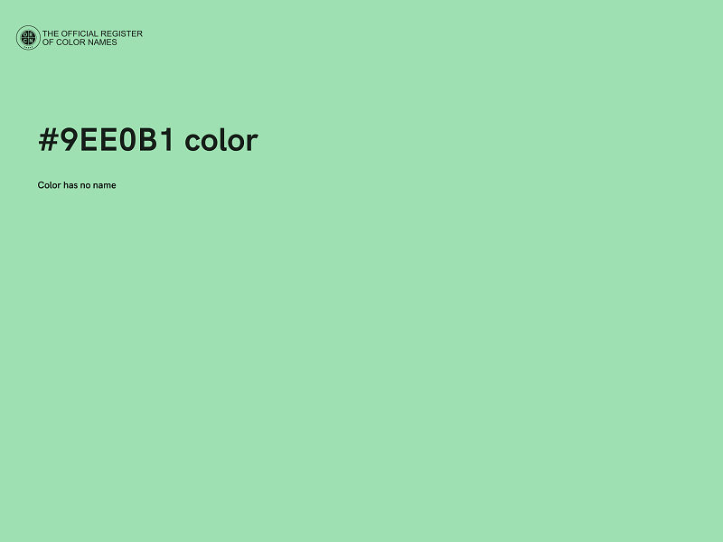 #9EE0B1 color image
