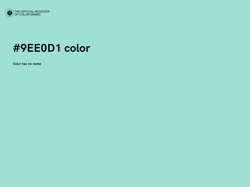 #9EE0D1 color image