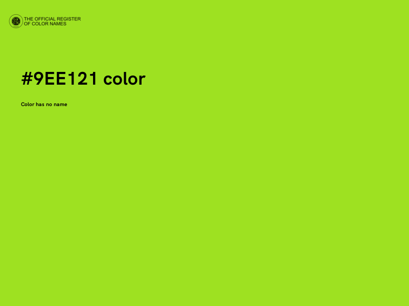 #9EE121 color image