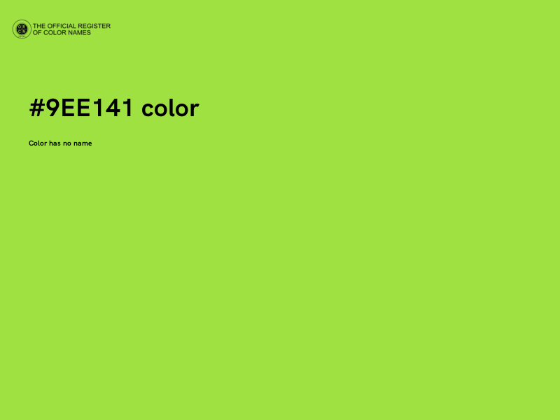 #9EE141 color image