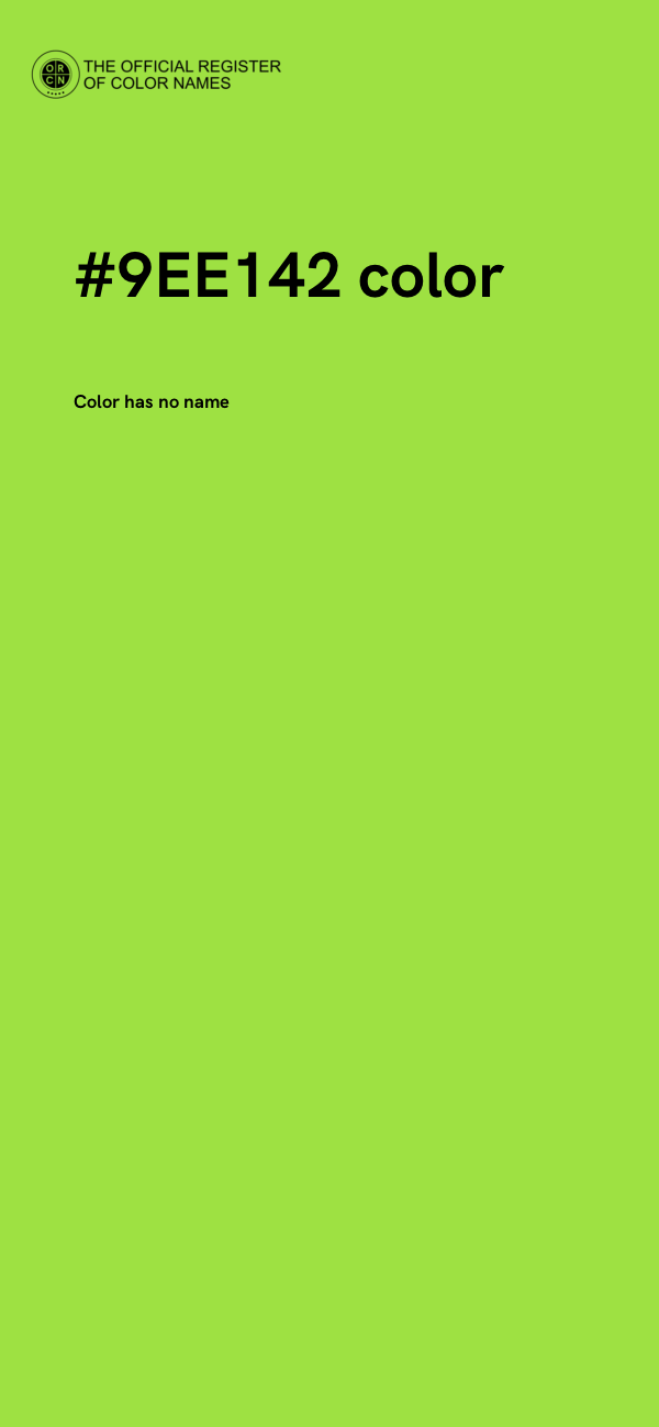 #9EE142 color image