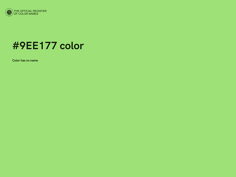 #9EE177 color image