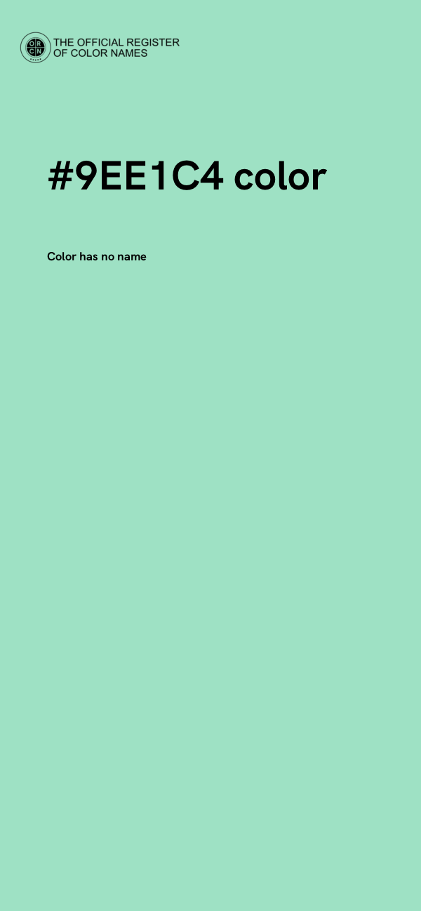 #9EE1C4 color image