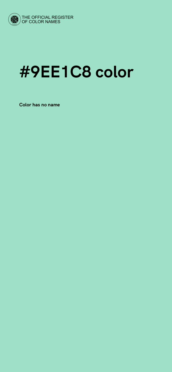 #9EE1C8 color image