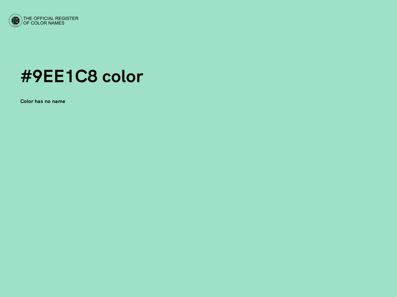 #9EE1C8 color image