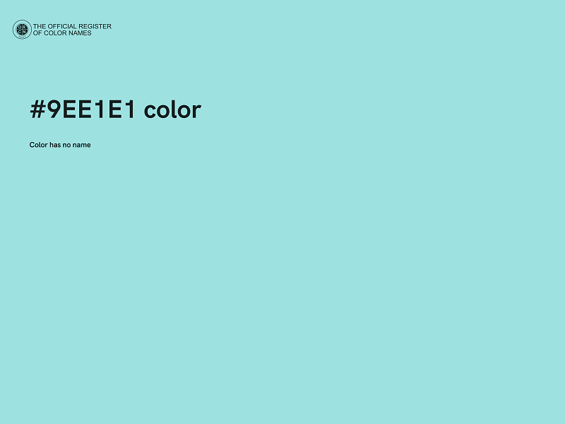 #9EE1E1 color image