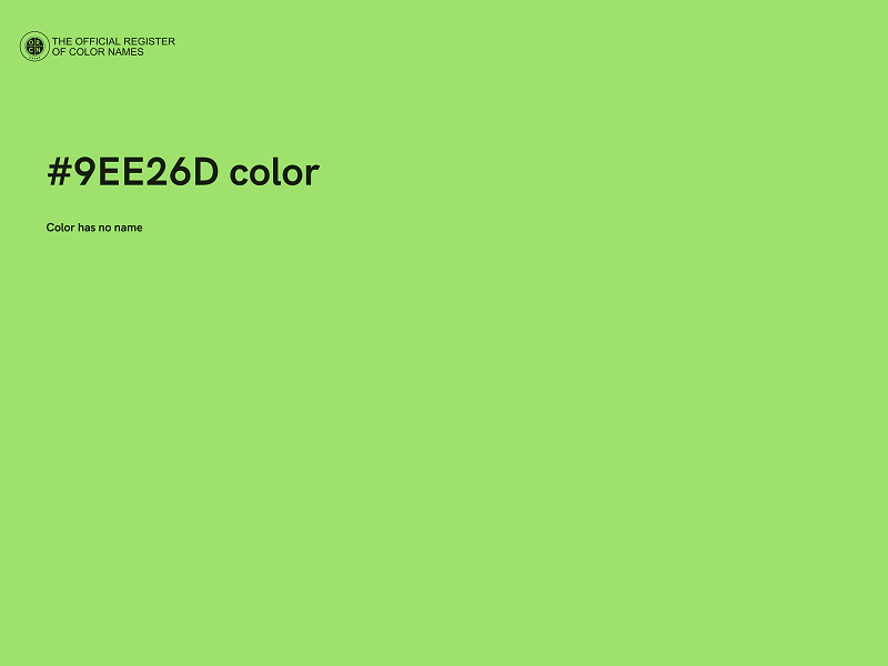 #9EE26D color image