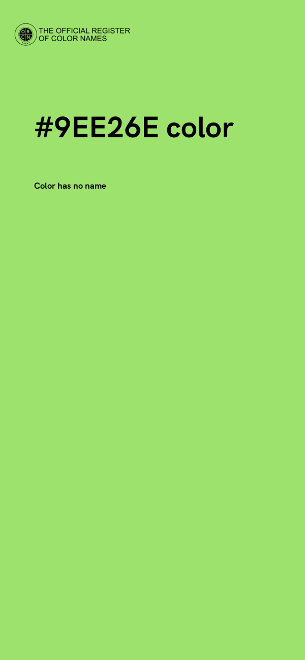 #9EE26E color image