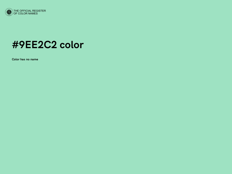 #9EE2C2 color image