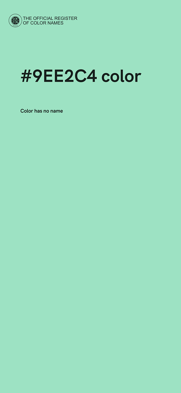 #9EE2C4 color image