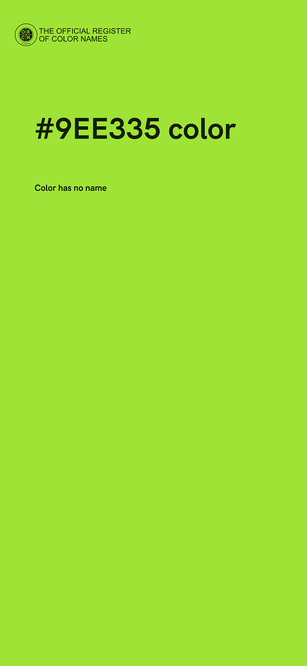 #9EE335 color image