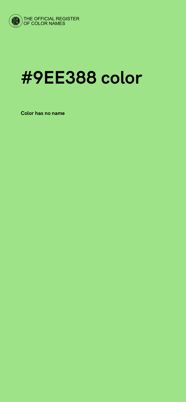 #9EE388 color image