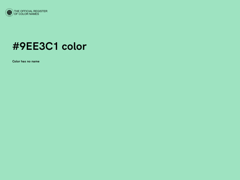 #9EE3C1 color image