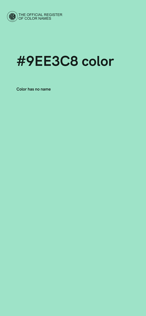 #9EE3C8 color image