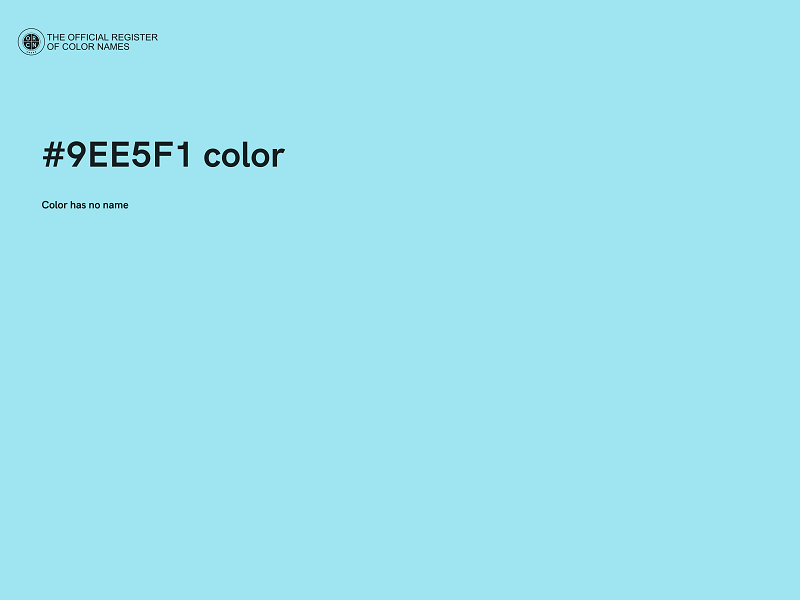 #9EE5F1 color image
