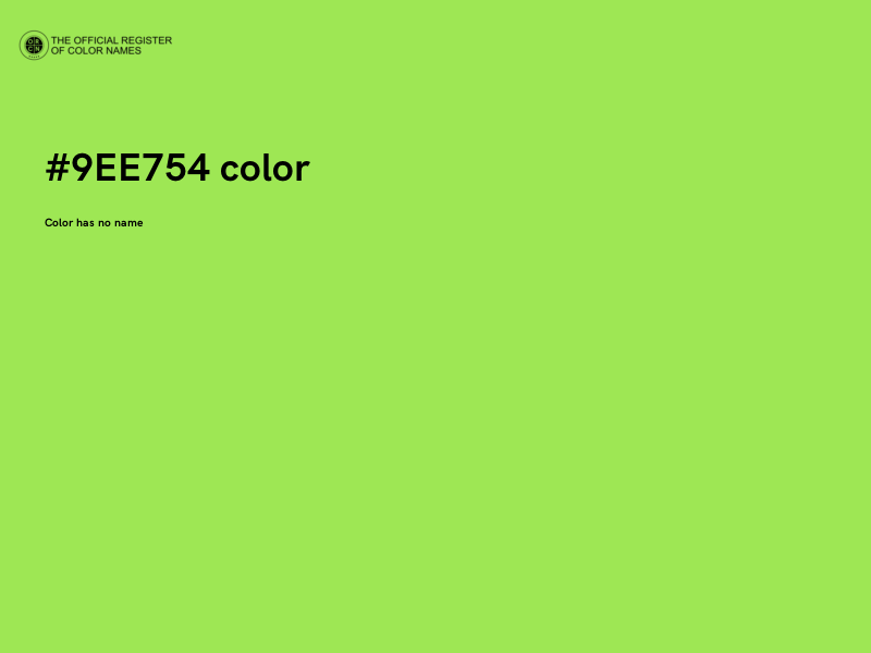 #9EE754 color image
