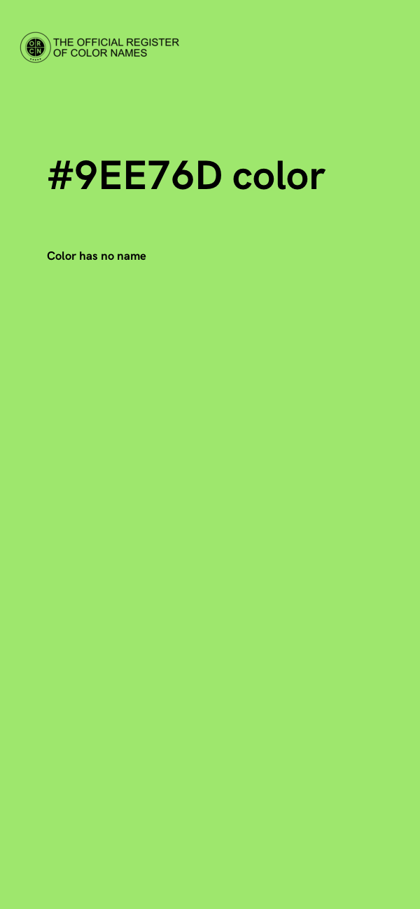 #9EE76D color image