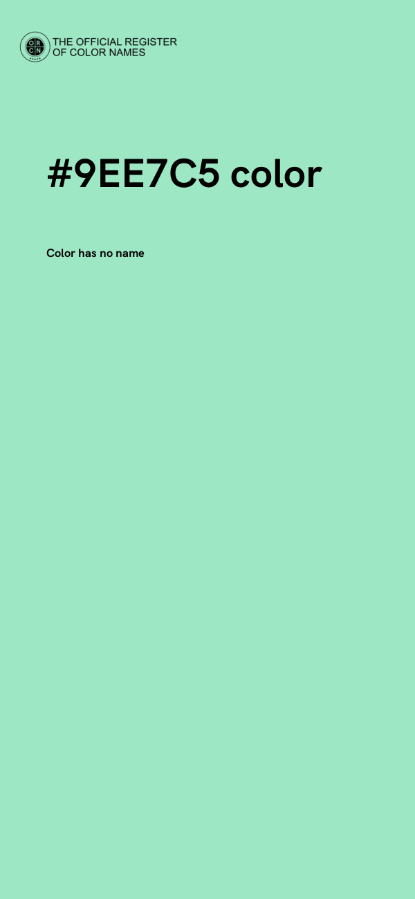 #9EE7C5 color image