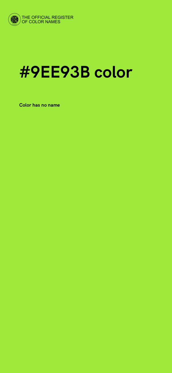 #9EE93B color image