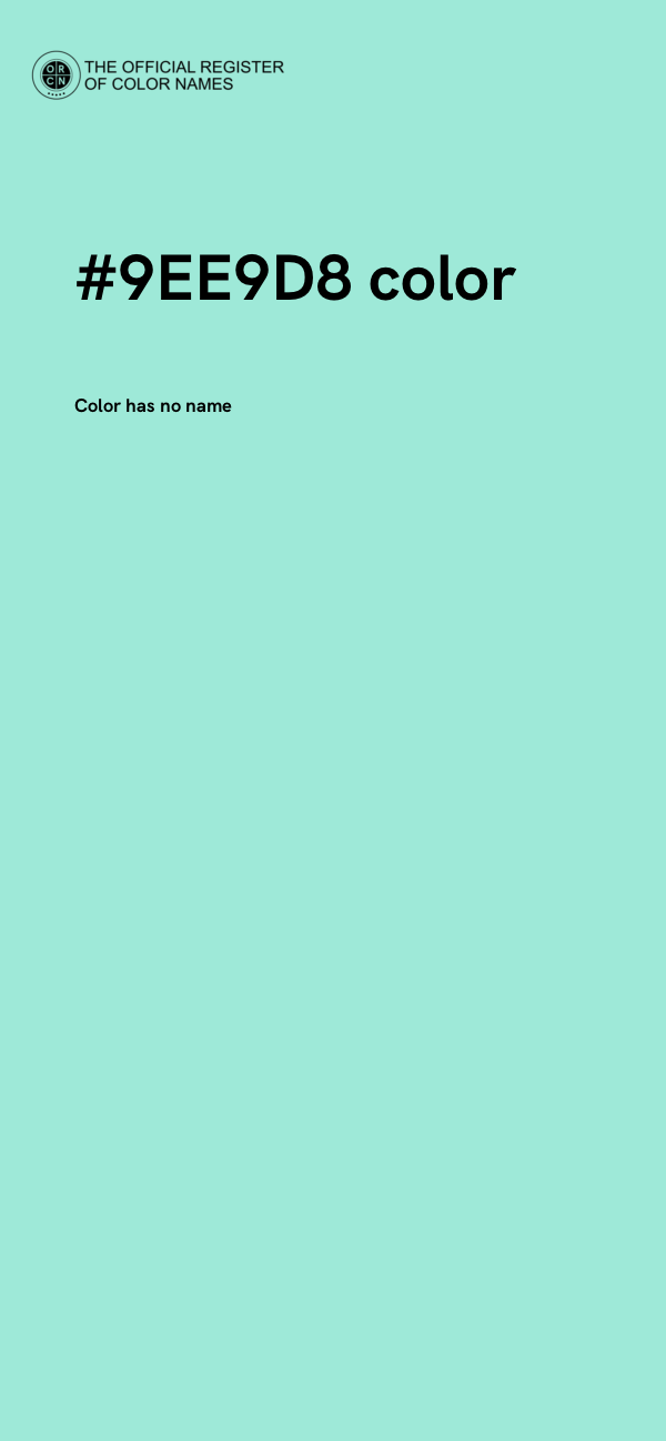#9EE9D8 color image