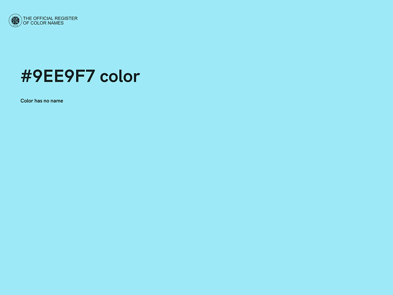 #9EE9F7 color image