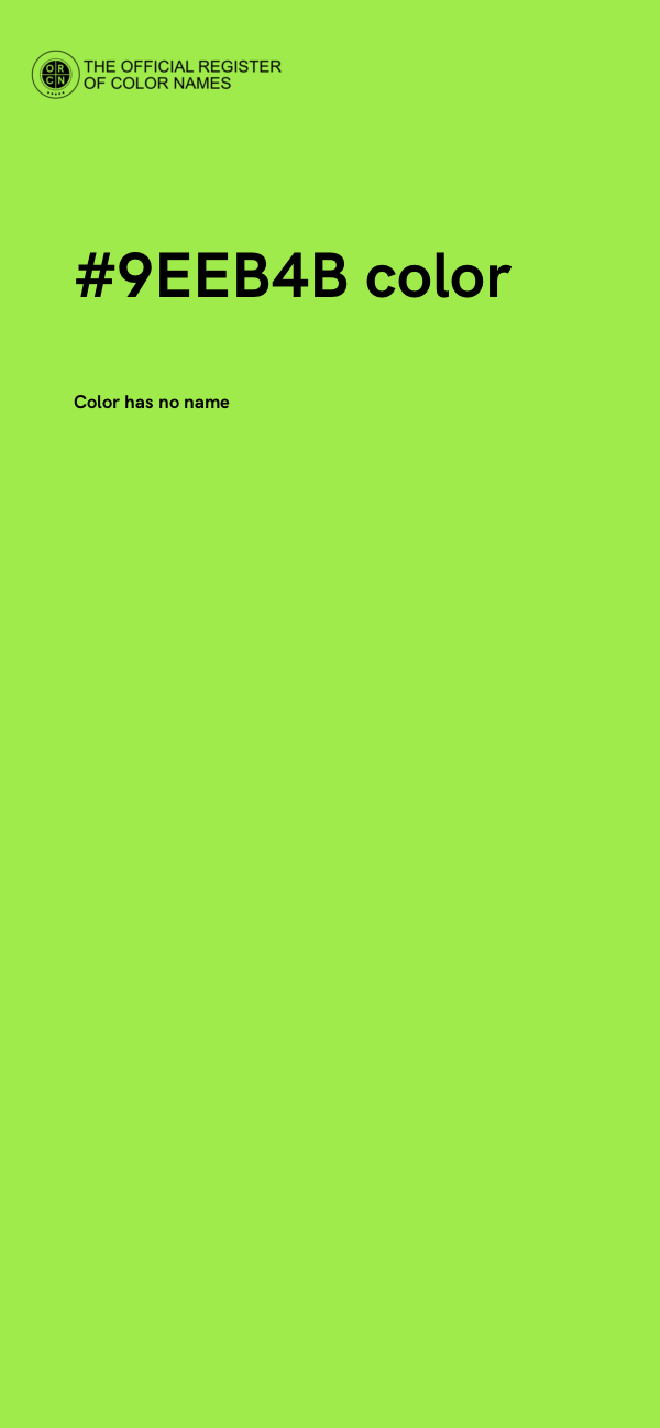 #9EEB4B color image