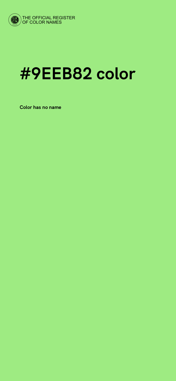 #9EEB82 color image
