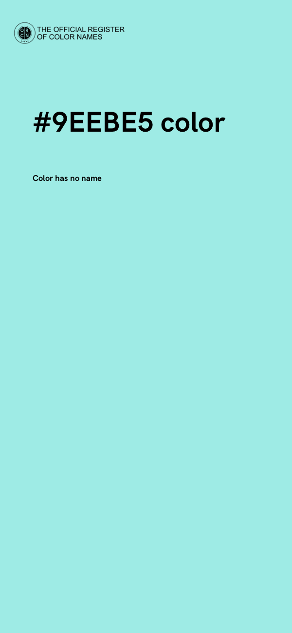 #9EEBE5 color image