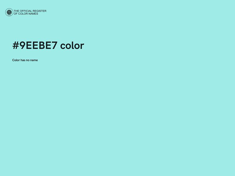 #9EEBE7 color image