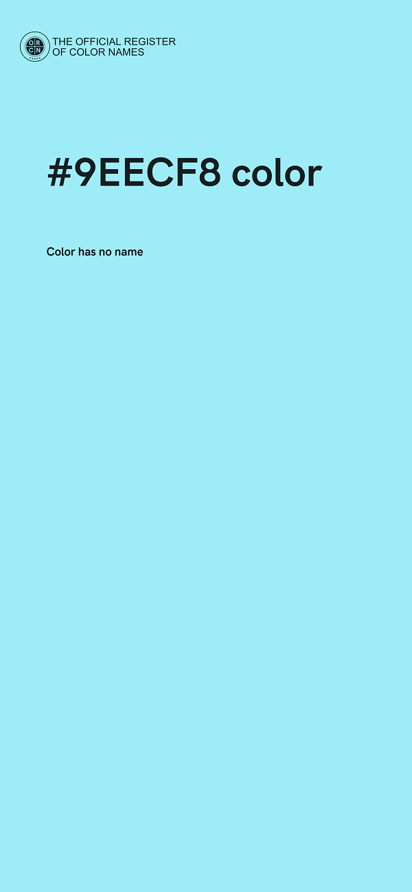#9EECF8 color image